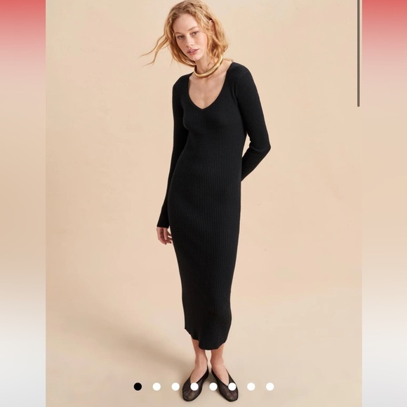 La Ligne Sutton Sweater Dress in black‎ in size XS - Picture 5 of 7